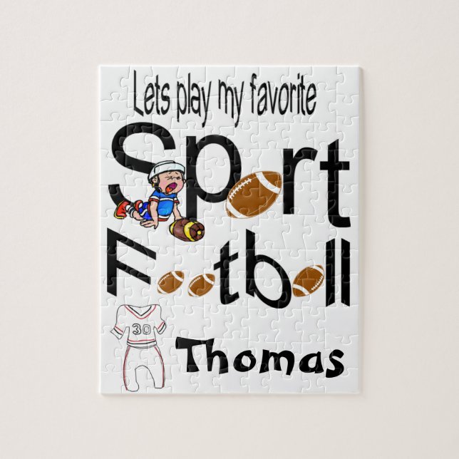 Puzzles Jouons notre football sportif préféré (Vertical)