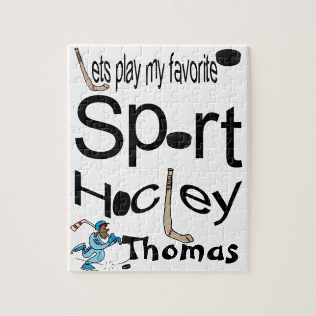Puzzles Jouons notre sport préféré Hockey (Vertical)