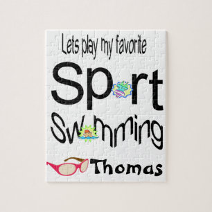 Puzzles Jouons notre Sport préféré nager