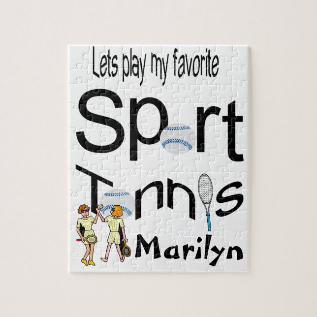 Puzzles Jouons notre Sport préféré Tennis (Vertical)