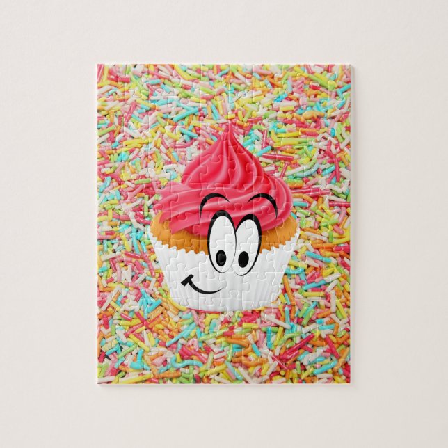 Puzzles Joyeux Anniversaire Cupcake Sprinkings (Vertical)