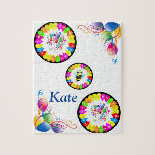 Puzzles Joyeux Ballons Floraux Anniversaires