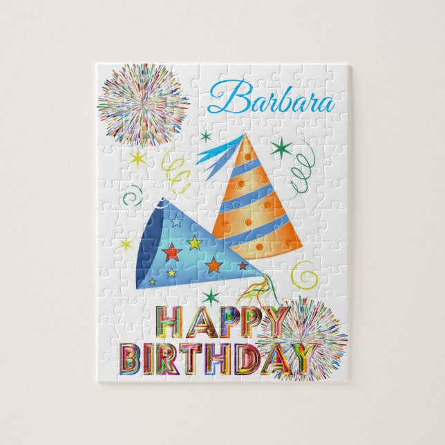Puzzles Joyeux Casquette d'anniversaire (Vertical)