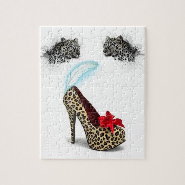 Puzzles Leopard-Heelse (Vertikal)