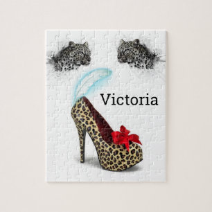 Puzzles Leopard-Heelse