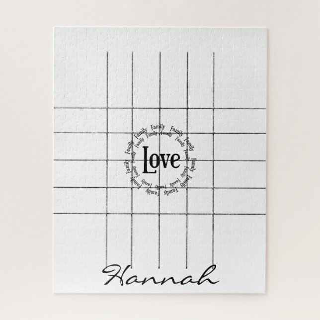 Puzzles Liebe Black Lines (Vertikal)