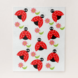 Puzzles Marienkäfer Floral