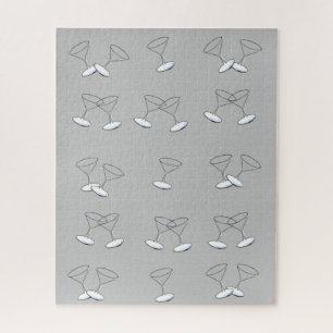 Puzzles Martini Verres Gris