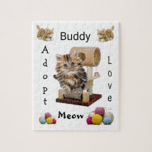 Puzzles Meow Kitten Condo Adopter l'amour