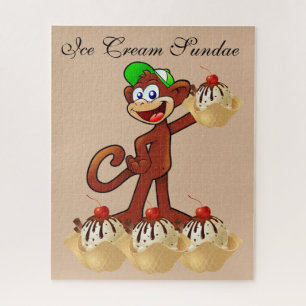 Puzzles Monkey Ice Cream
