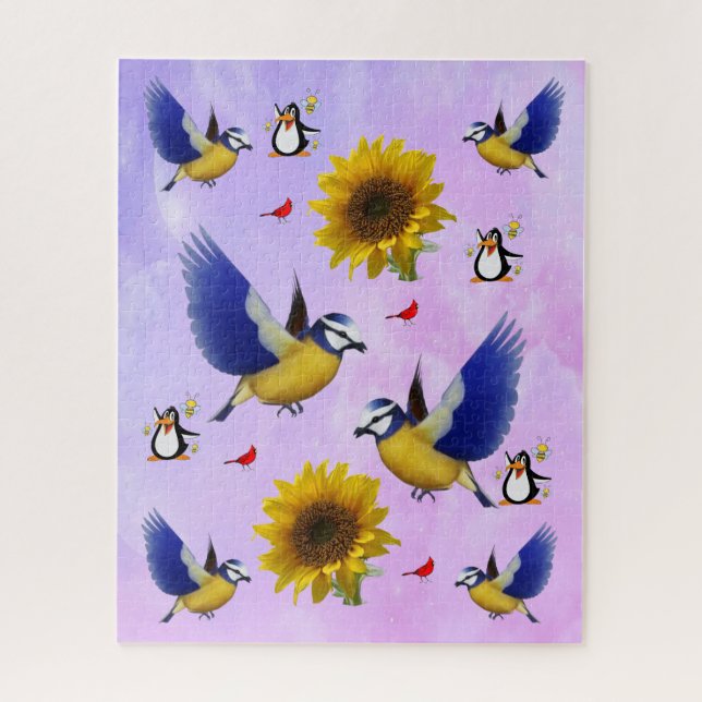 Puzzles Oiseaux Manchot (Vertical)