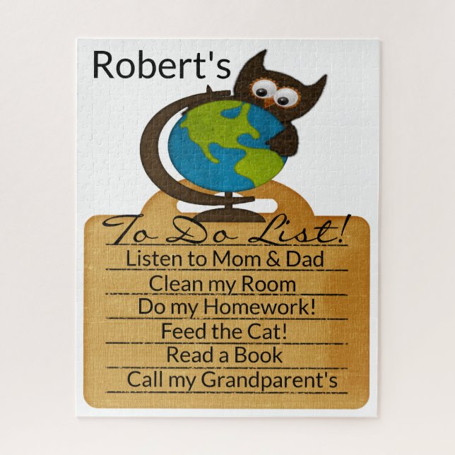 Puzzles Owl Earth zu tun Liste! (Vertikal)