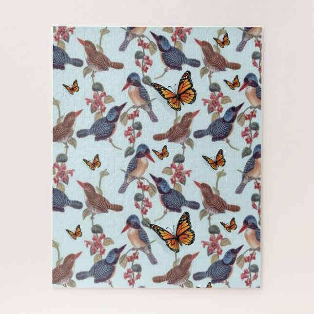 Puzzles Papillons Oiseaux Vintage (Vertical)