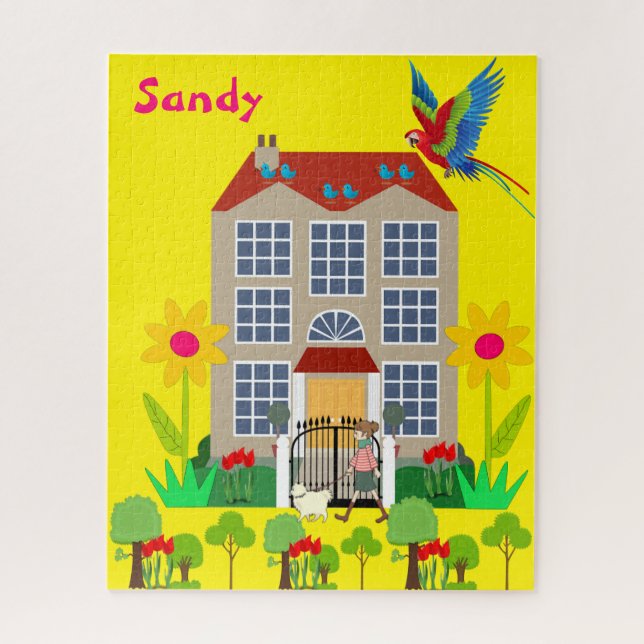 Puzzles Park House Dog Bloral (Vertikal)