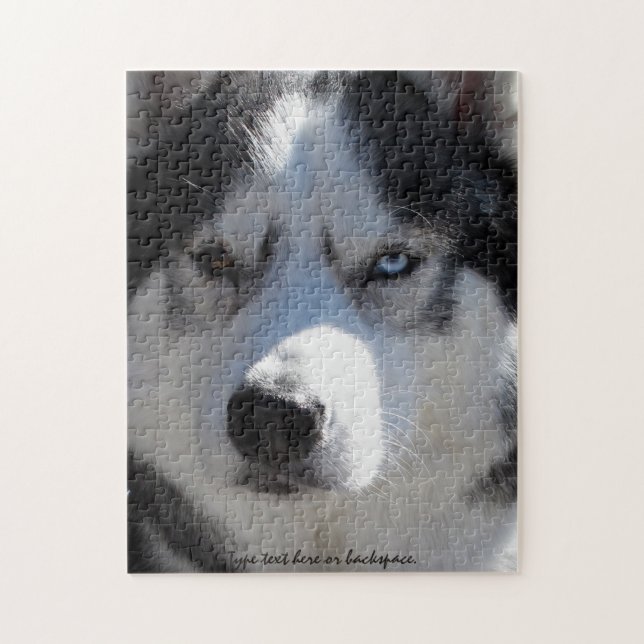 Puzzles personnalisés par puzzle enroué de chien (Vertical)