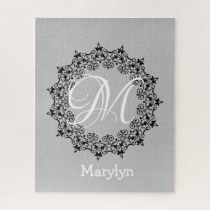 Puzzles Pink Floral Monogramme