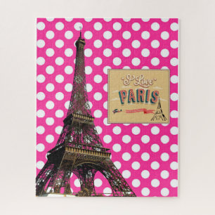 Puzzles Pink Polka point, Paris France