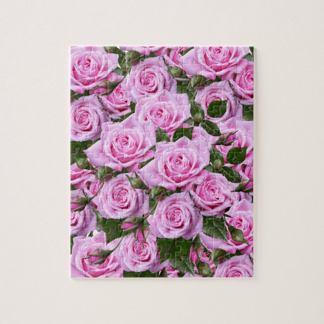 Puzzles Pink Roses Floral (Vertikal)