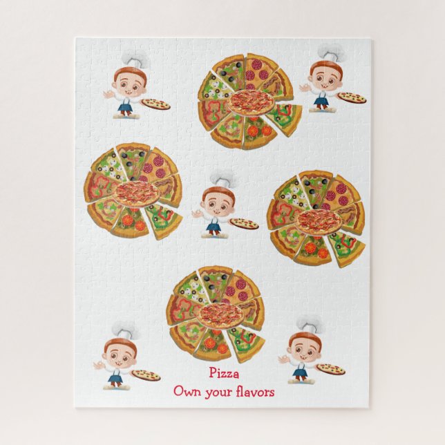 Puzzles Pizza Pie Eure Aromen (Vertikal)