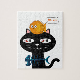 Puzzles Poisson Chat Noir
