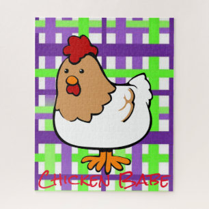 Puzzles Poulet Vert pourpre Plaid