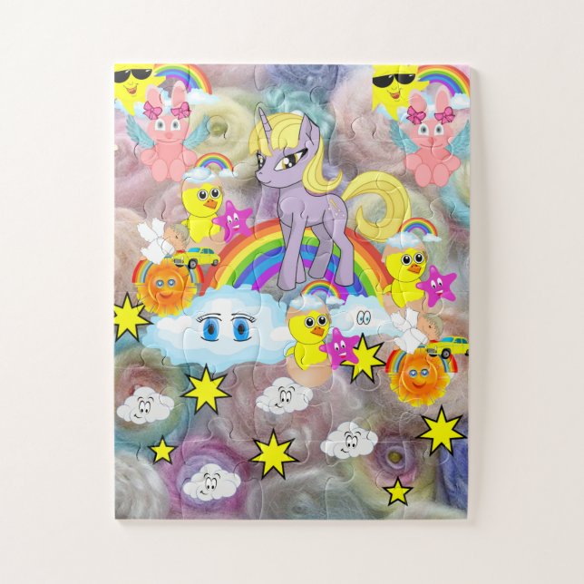 Puzzles Rainbows Unicoron Boy Cars (Vertikal)