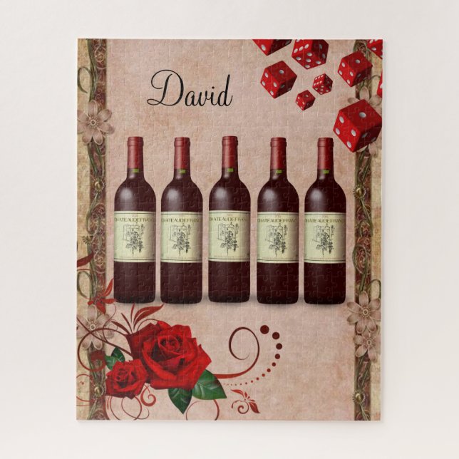 Puzzles Red Rose Red Wine Dice (Vertikal)