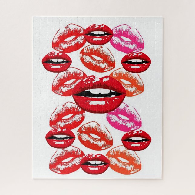 Puzzles Rouge Lipstick Lipstick Lips (Vertical)