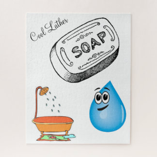 Puzzles Salle de bain en cuir Cool