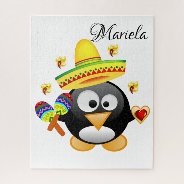 Puzzles Sombrero Pinguin Herzenslust Valentine (Vertikal)