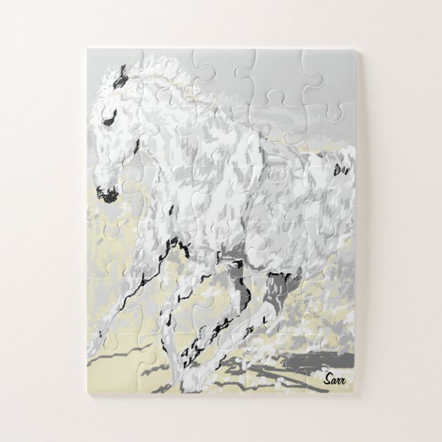 Puzzles / Stallion blanc (Vertical)