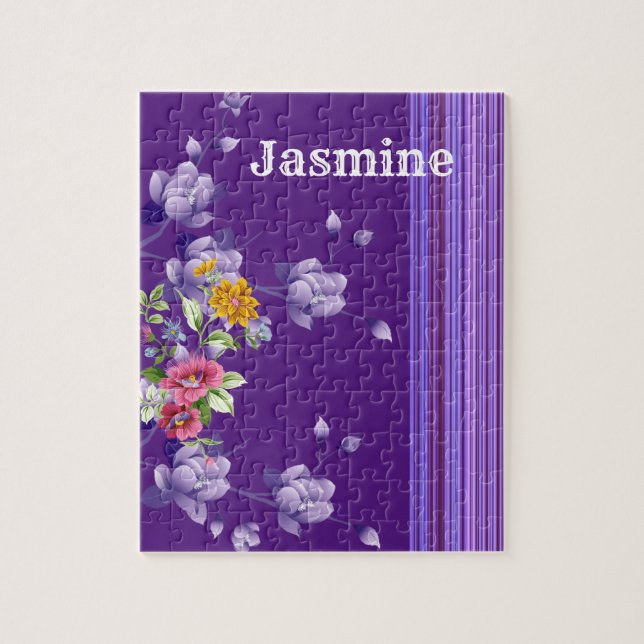 Puzzles Streifen Lila (Vertikal)