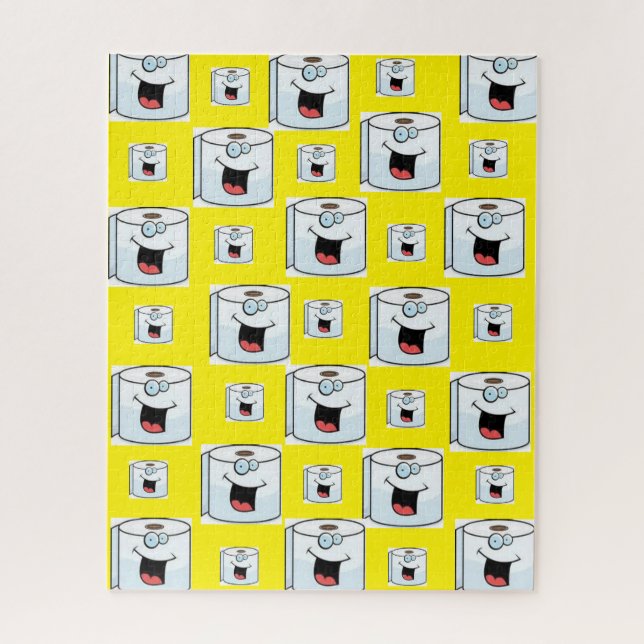 Puzzles Toilet Paper Yellow (Vertikal)