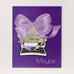 Puzzles Typewriter Appelez-moi peut-être violet