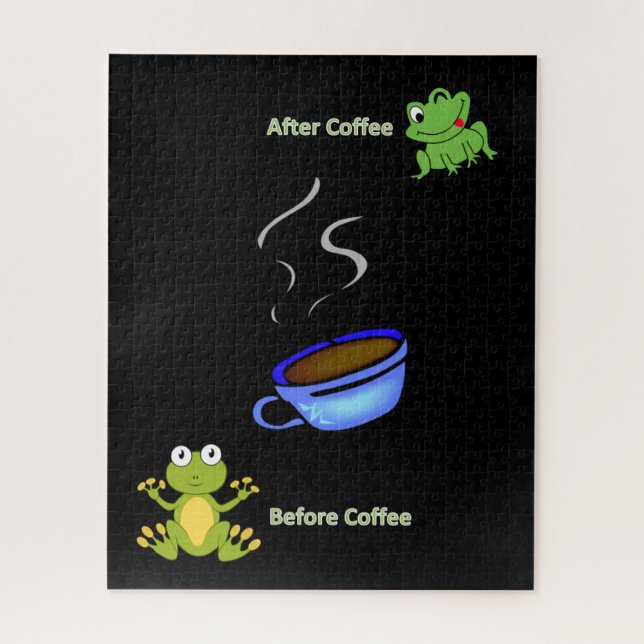 Puzzles vor dem Coffee Frogs (Vertikal)