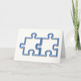 Puzzlespiel bessert Gruß-Karte aus Karte