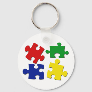 Puzzlespiel bessert Schlüsselanhänger aus