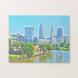 Puzzlespiel Clevelands der Ohio