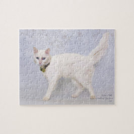 Puzzlespiel, das Lilly kennzeichnet