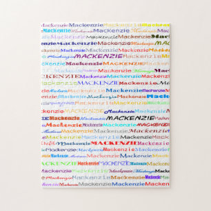 Puzzlespiel der Mackenzie-Text-des Entwurfs-II