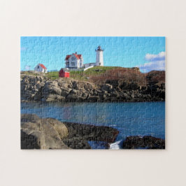 Puzzlespiel des Klumpen-Leuchtturm-(Kap Neddick)