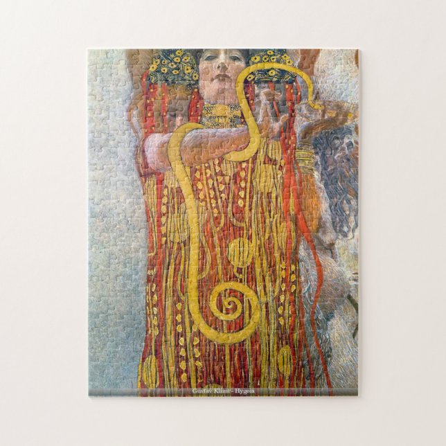 Puzzlespiel Gustav Klimt - Hygeia (Vertikal)