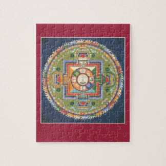 PUZZLESPIEL IM ZINN - Mandala Buddha des Mitleids