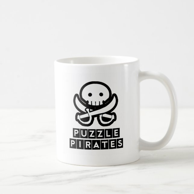 Puzzlespiel kapert Schädel-Tasse Kaffeetasse (Rechts)