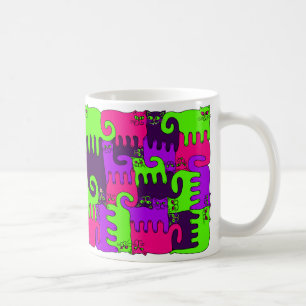 Puzzlespiel-Katzen-"Waldbeere 1" (NEU) Kaffeetasse