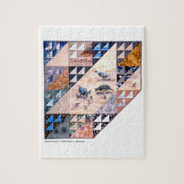 Puzzlespiel - Kunststeppdecke WachtelnCovey (Vertikal)