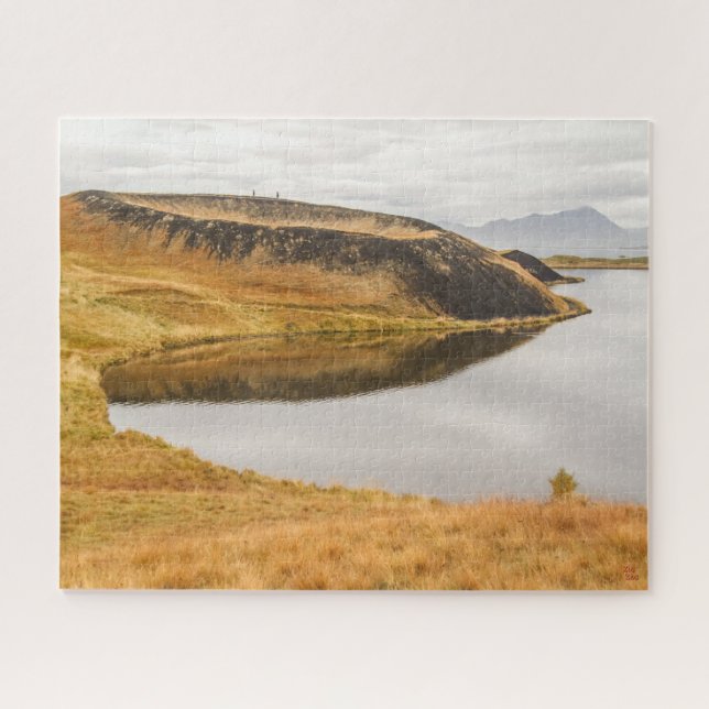 Puzzlespiel-Landschaft von Island - See Myvatn (Horizontal)