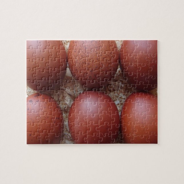 Puzzlespiel - Marans Huhn-Eier (Horizontal)