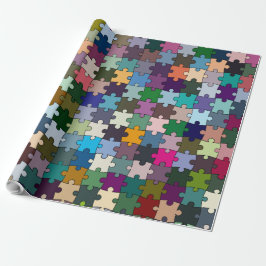 Puzzlespiel-Packpapier Geschenkpapier