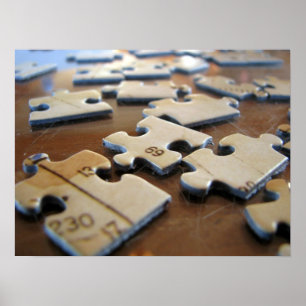 Puzzlespiel-Stücke Poster